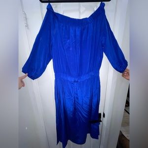 Silk Off the Shoulder Aritzia Dress